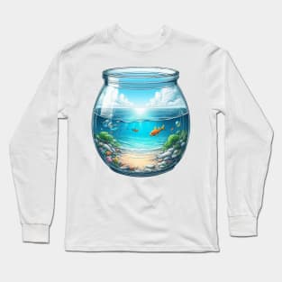 Sea View in Transparent Pot Long Sleeve T-Shirt